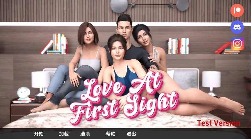 图片[1]-A4399[欧美SLG/动态] 一见钟情（Love at First Sight）V0.1 PC+安卓 汉化中文 [1.7G]-目标是h游戏大师